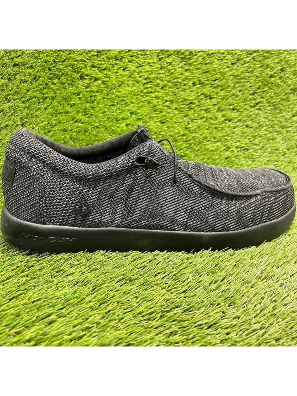 Volcom Chill SR Mens 14E Black Composite Toe Hazards Safety Slip-On Work Shoes
